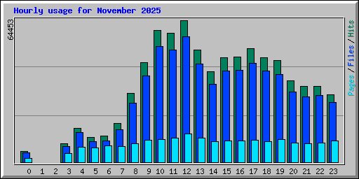 Hourly usage for November 2025