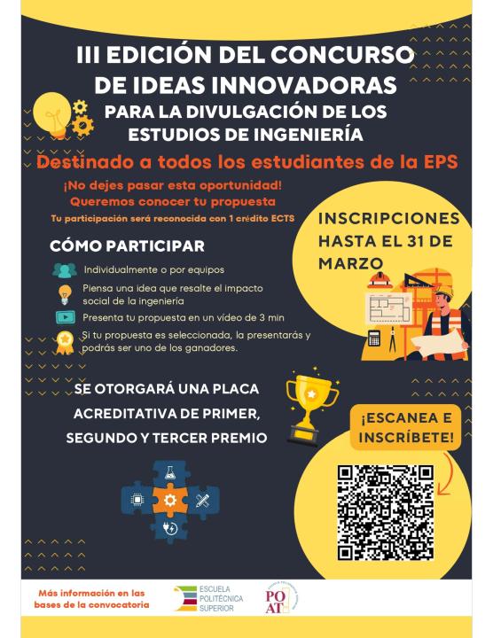 Cartel III Concurso Ideas Innovadoras
